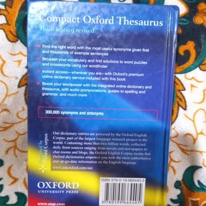 OXFORD THESAURUS (DICTIONARY)