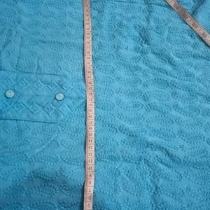 A Light Blue Heavy Embroidedry Chikankari Kurta