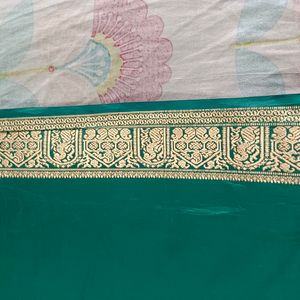 Emerald Green Saree