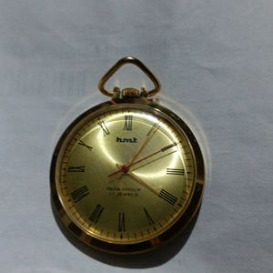 hmt Hand Winding Mechanical Pocket Watch