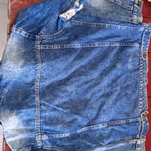 Womens Oversized Denim Jacket For Ripped