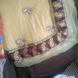 Net Saree..Not Used...Picco Nd Fall Dond..