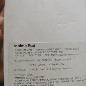 Realme Tablet