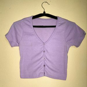 Lavender Crop Top