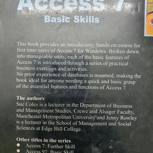 The Beginners Book Of Access7 Basic Skills