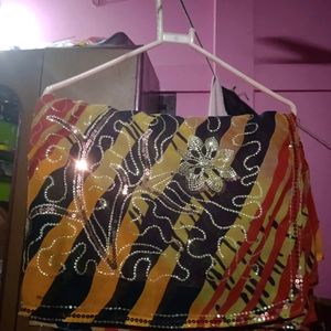 2 Combo Tiki Work Sarees