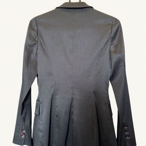 Vintage Black Paco Rabanne Pinstripe Blazer