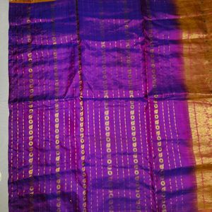 Pure Kanchi Pattu Saree 💜💛