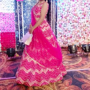 Lengha Heavy , Bridal , Bridesmaid, Choli, Pink