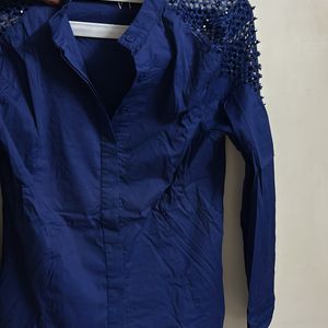 Blue Stylish Party/ Formal Shirt