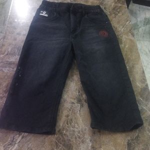 Black Cargo Pant For Boys