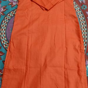 Coral Colour kurta (New without tag)