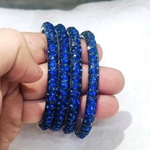 Dark Blue Stone Bangles