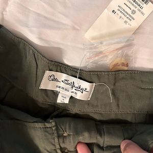 Miss Selfridge American Brand Olive shorts
