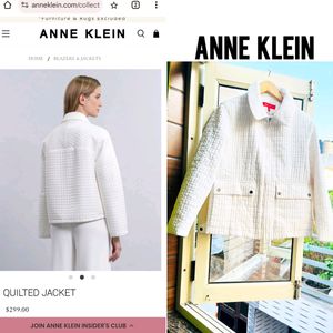 Anne Klein White quilted jacket