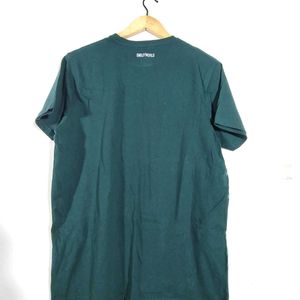 Bottle Green Printed T Shirts (Men's)