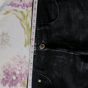 Black Cauterized Jeans