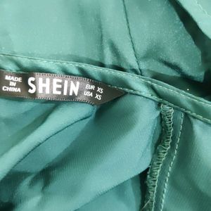 Shein Green Plain Jumpsuit (Women)