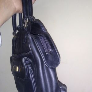 Black Leather Handbag