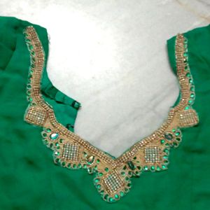 New Green Work Blouse