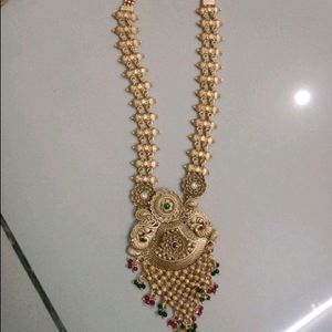 Gold Polish Rani Set+Earing