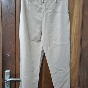 Beige Formal Trendy Pants