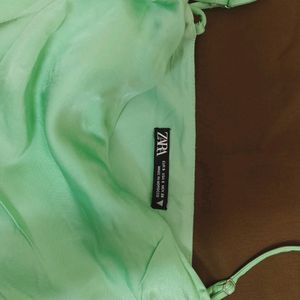 Green Zara Top.