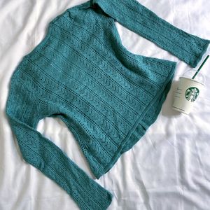 Vintage Crochet Knit Cardigan