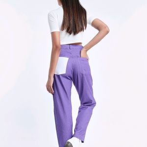 Purple Patchwork Pants (M)