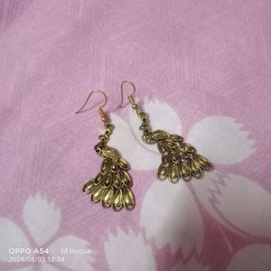 Peacock Metal Earrings