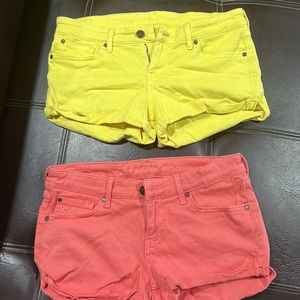 Combo Of 2 Colourful Pair Mini Shorts