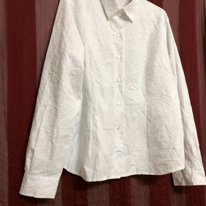 Coustom White Full Sleeve Shirt