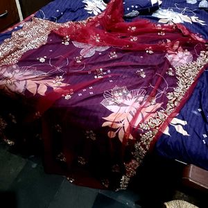 Bridal Dabka Work Dupatta