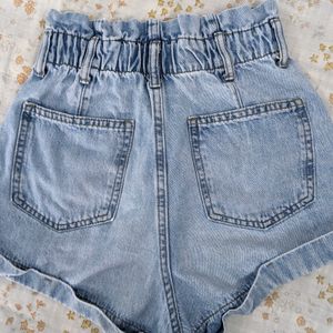 Paperbag High Rise Shorts