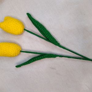 Crochet Tulip 🌷 with Freebie