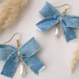 Denim Earrings 💙