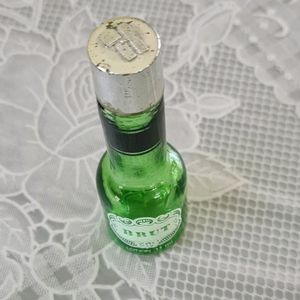 Vintage Empty Faberge Brut mini glass Bottle