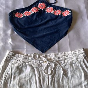 Embroidered Beach Top