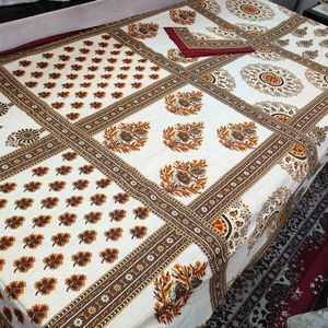 Sanganeri Single Bedsheet Pure Cotton