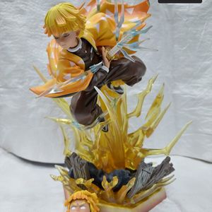 Anime Demon Slayer Zenitsu Action Figure 35 Cm