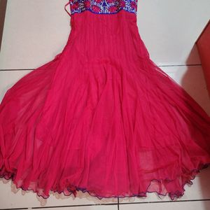 Pink Dress Full Anarakali