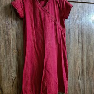 Red Fabinda Kurta