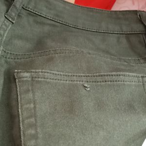 H&M Olive Jeans & Trousers