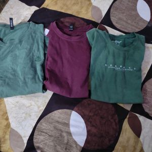 Combo Of 3 Used Totally T-shirt For Mens M Size