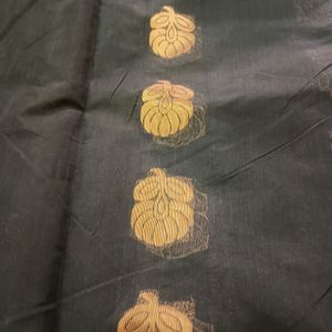 Black Silk Cotton Saree