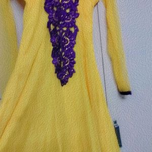 Yellow Anarkali