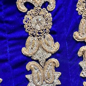 Navy Blue Heavy Bridal Lehenga