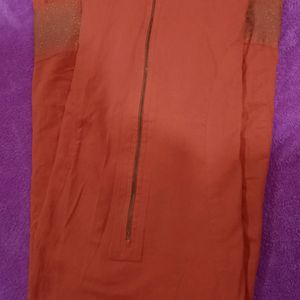 Coller Kurti Orange In Colour