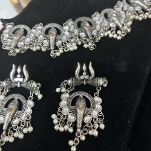 Dandiya Night Oxidised Jewellery set