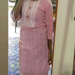 Soft  🩷 Pink Kurti ..